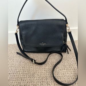 Kate Spade Black Pebbled Leather Crossbody